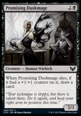 (085) Magic The Gathering Strixhaven: School of Mages Single: Promising Duskmage  Common