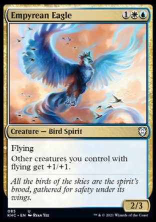 (085) Magic The Gathering Commander: Kaldheim Single: Empyrean Eagle  Uncommon