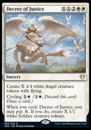 (085/322) Magic The Gathering Commander: Ikoria Single: Decree of Justice  Rare