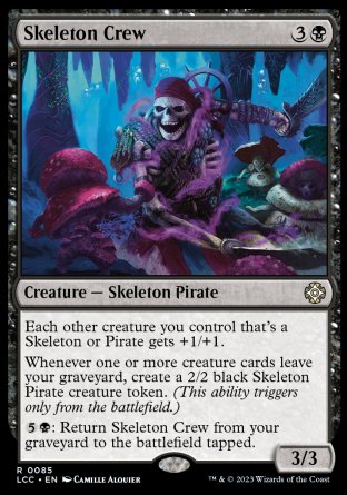 (085) Magic The Gathering Commander: The Lost Caverns of Ixalan Single: Skeleton Crew  Rare