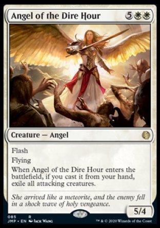 (085) Magic The Gathering Jumpstart Single: Angel of the Dire Hour  Rare