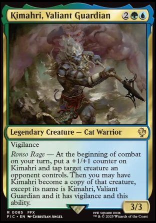 (085) Magic The Gathering Commander: Magic: The Gathering - FINAL FANTASY Single: Kimahri, Valiant Guardian  Rare