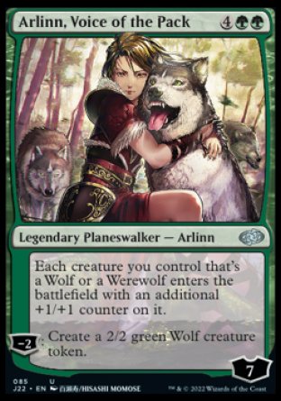 (085) Magic The Gathering Jumpstart 2022 Single: Arlinn, Voice of the Pack  Uncommon