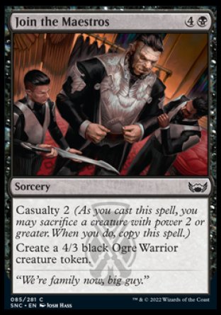 (085) Magic The Gathering Streets of New Capenna Single: Join the Maestros Holo Common