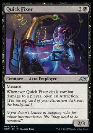 (085) Magic The Gathering Unfinity Single: Quick Fixer  Uncommon