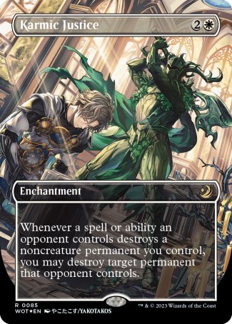 (085) Magic The Gathering Enchanting Tales Single: Karmic Justice (V.3)  Rare
