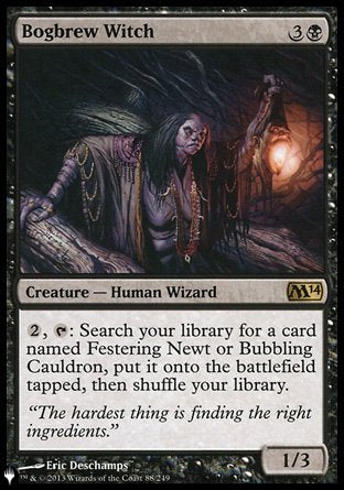 (088) Magic The Gathering The List Single: Bogbrew Witch  Rare