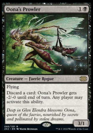 (085) Magic The Gathering Double Masters 2022 Single: Oona's Prowler  Rare