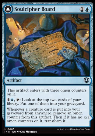 (085) Magic The Gathering Innistrad Remastered Single: Soulcipher Board // Cipherbound Spirit  Uncommon