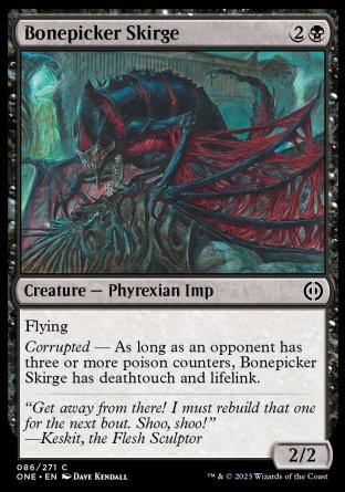(086) Magic The Gathering Phyrexia: All Will Be One Single: Bonepicker Skirge  Common
