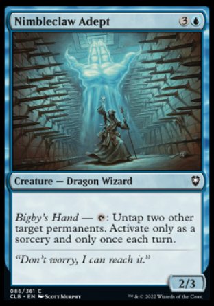 (086) Magic The Gathering Commander Legends: Battle for Baldur's Gate Single: Nimbleclaw Adept Holo Common