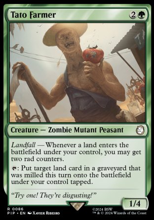 (086) Magic The Gathering Universes Beyond: Fallout Single: Tato Farmer  Holo Rare