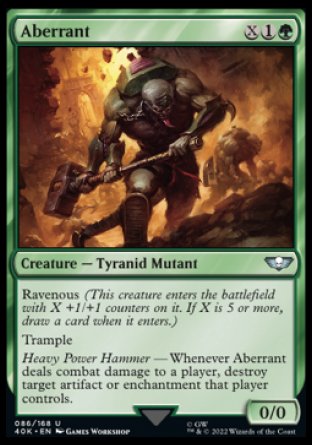 (086) Magic The Gathering Universes Beyond: Warhammer 40000 Single: Aberrant Holo Uncommon