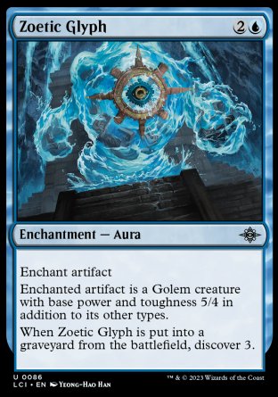 (086) Magic The Gathering The Lost Caverns of Ixalan Single: Zoetic Glyph Holo Uncommon