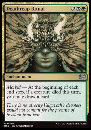 (086) Magic The Gathering Commander: Duskmourn: House of Horror Single: Deathreap Ritual  Uncommon