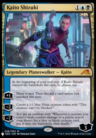 (226) Magic The Gathering The List Single: Kaito Shizuki  Mythic