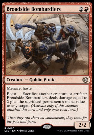 (086) Magic The Gathering Commander: The Lost Caverns of Ixalan Single: Broadside Bombardiers  Rare