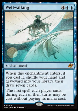 (086) Magic The Gathering Edge of Eternities: Promos Single: Weftwalking (V.1) Holo Mythic
