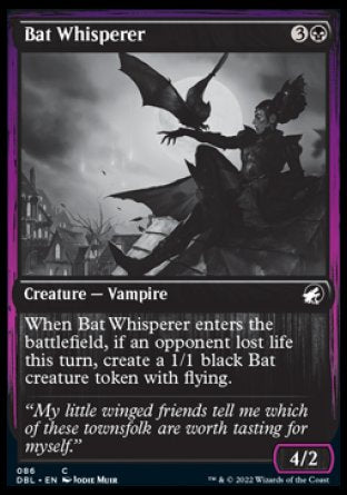 (086) Magic The Gathering Innistrad: Double Feature Single: Bat Whisperer  Common