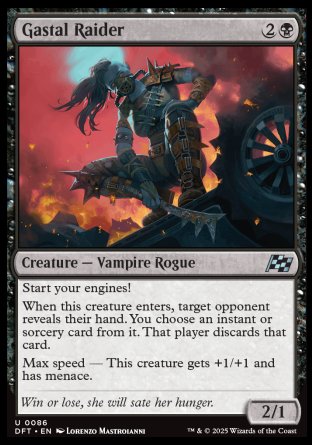 (086) Magic The Gathering Aetherdrift Single: Gastal Raider  Uncommon