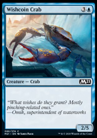 (086) Magic The Gathering Core 2021 Single: Wishcoin Crab  Common