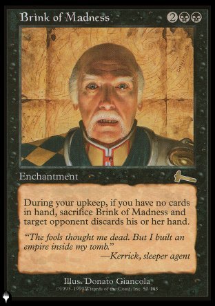 (050) Magic The Gathering The List Single: Brink of Madness  Rare