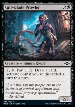 (086) Magic The Gathering Modern Horizons 2 Single: Gilt-Blade Prowler Holo Common