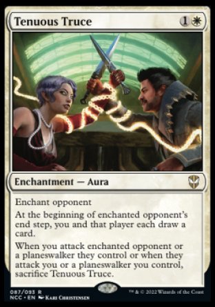 (087) Magic The Gathering Commander: Streets of New Capenna Single: Tenuous Truce  Rare