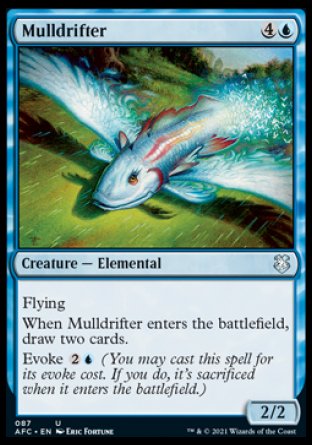 (087) Magic The Gathering Commander: Adventures in the Forgotten Realms Single: Mulldrifter  Uncommon