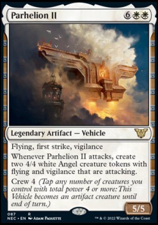 (087) Magic The Gathering Commander: Kamigawa: Neon Dynasty Single: Parhelion II  Rare