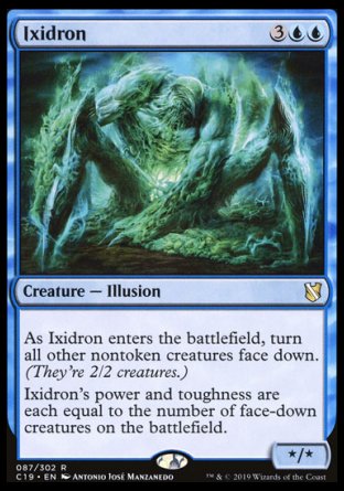 (087) Magic The Gathering Commander 2019 Single: Ixidron  Rare
