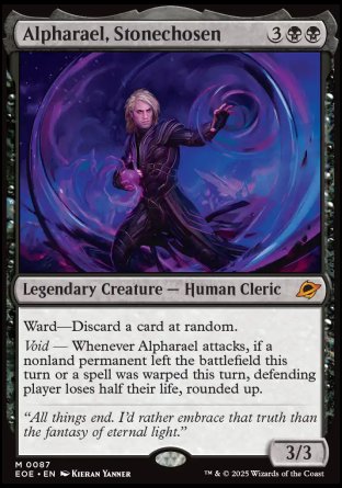(087) Magic The Gathering Edge of Eternities: Promos Single: Alpharael, Stonechosen (V.1)  Mythic