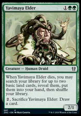 (087) Magic The Gathering Commander: Zendikar Rising Single: Yavimaya Elder  Common