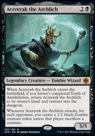 (087) Magic The Gathering Adventures in the Forgotten Realms Single: Acererak the Archlich  Mythic