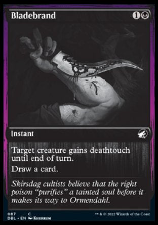 (087) Magic The Gathering Innistrad: Double Feature Single: Bladebrand  Common