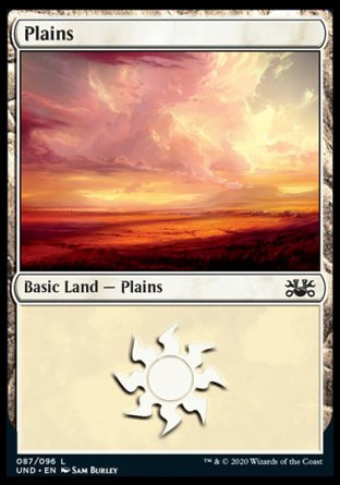 (087/096) Magic The Gathering Unsanctioned Single: Plains (V.1)  Land