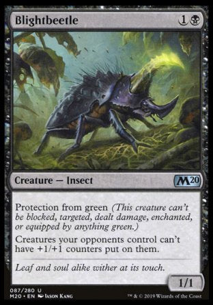 (087/280) Magic The Gathering Core 2020 Single: Blightbeetle  Uncommon