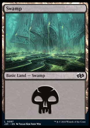 (087) Magic The Gathering Foundations Jumpstart Single: Swamp (V.1)  Land