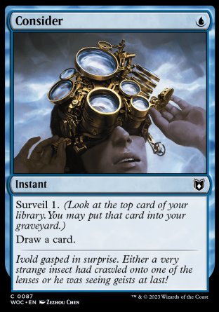(087) Magic The Gathering Commander: Wilds of Eldraine Single: Consider  Common