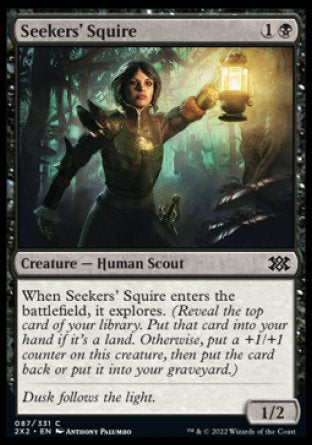 (087) Magic The Gathering Double Masters 2022 Single: Seekers' Squire Holo Common