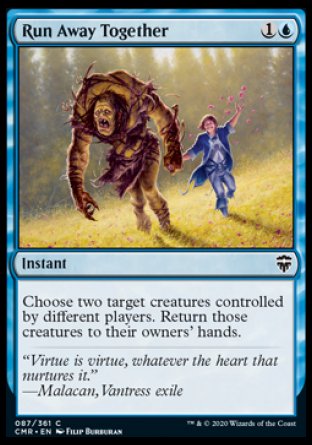 (087/361) Magic The Gathering Commander Legends Single: Run Away Together  Common
