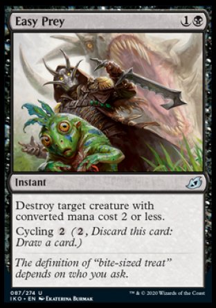 (087/274) Magic The Gathering Ikoria: Lair of Behemoths Single: Easy Prey  Uncommon