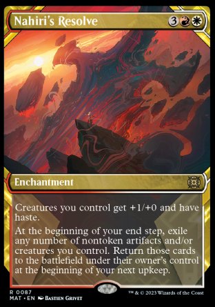 (087) Magic The Gathering March of the Machine: The Aftermath: Extras Single: Nahiri's Resolve (V.1)  Rare