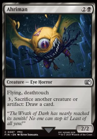 (087) Magic The Gathering Magic: The Gathering - FINAL FANTASY Single: Ahriman  Common