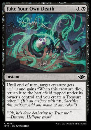 (087) Magic The Gathering Outlaws of Thunder Junction Single: Fake Your Own Death  Common