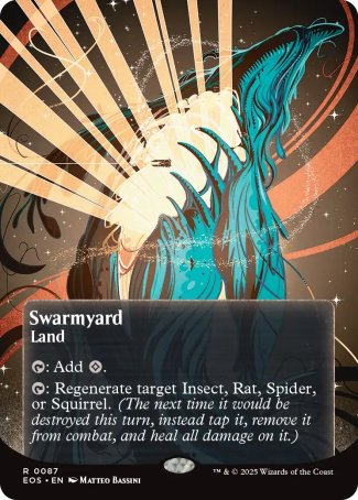 (087) Magic The Gathering Stellar Sights Single: Swarmyard (V.2)  Rare