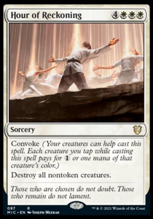 (087) Magic The Gathering Commander: Innistrad: Midnight Hunt Single: Hour of Reckoning  Rare