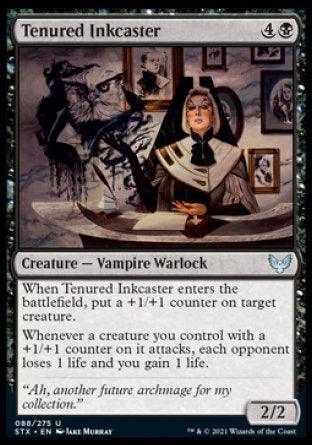 (088) Magic The Gathering Strixhaven: School of Mages Single: Tenured Inkcaster Holo Uncommon