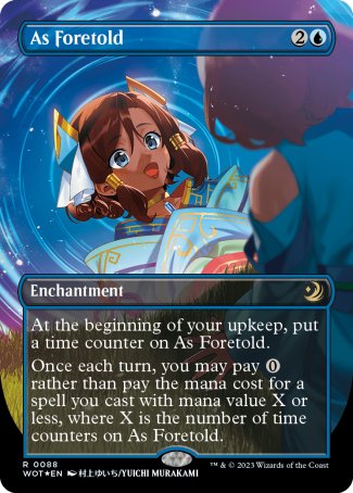 (088) Magic The Gathering Enchanting Tales Single: As Foretold (V.3)  Holo Rare
