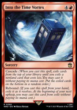 (088) Magic The Gathering Universes Beyond: Doctor Who Single: Into the Time Vortex Holo Rare